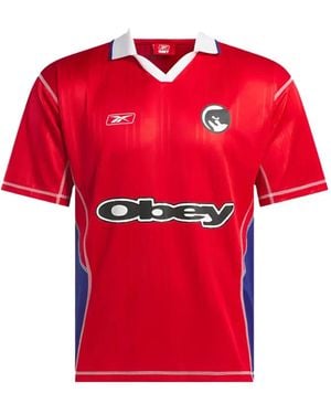 Reebok X Obey Soccer T-Shirt - Red