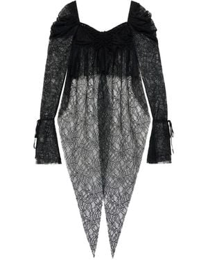 Blumarine Lace Blouse - Black