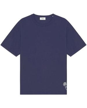 NN07 T-Shirt Jett À Broderie Trèfle - Bleu