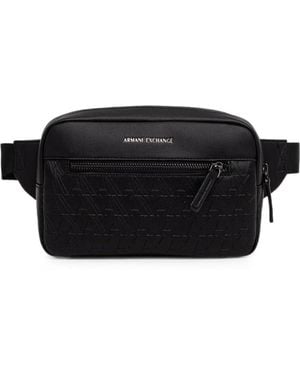 ARMANI EXCHANGE Marsupio Con Logo Goffrato - Nero