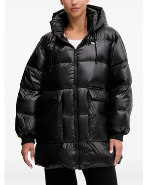 PUMA Hooded Quilted Jacket - Black