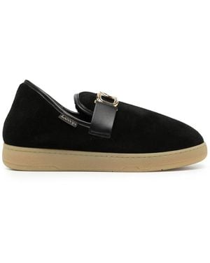 Lanvin Slippers Con Fibbia Logo - Nero