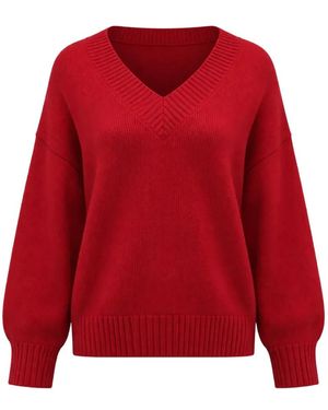 Reformation Jersey Jadey Con Cuello En V - Rojo