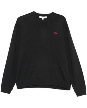 Maison Kitsuné Fox-Patch Sweater - Black
