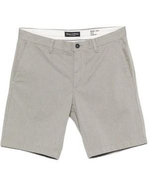 Marc O' Polo Button-Fastening Shorts - Grey
