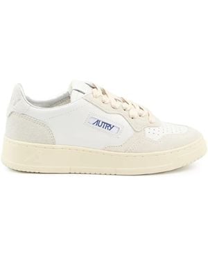 Autry Medalist Lace-Up Trainers - White