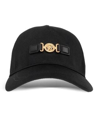 Versace Baseballkappe mit Medusa-Kopf - Schwarz