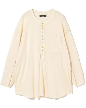 Undercover Button-Up Long-Sleeve Shirt - Natural