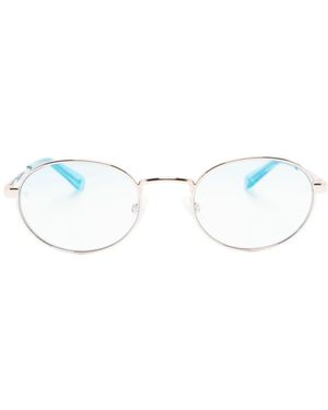 Chiara Ferragni ラウンド眼鏡フレーム - ホワイト