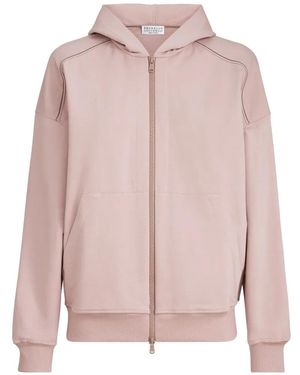 Brunello Cucinelli Zip Hoodie - Pink