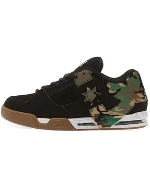 DC Shoes Command Camouflage-Print Low-Top Sneakers - Black
