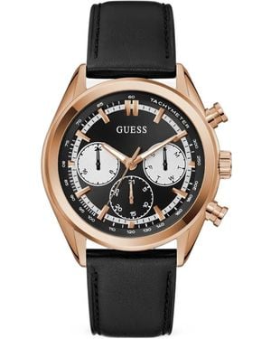 Guess Tachymeter 44Mm Watch - Black