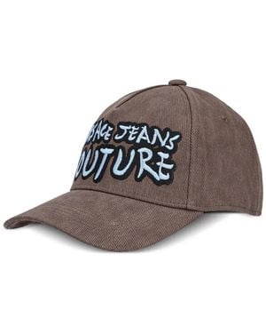 Versace Jeans Couture Logo-Embroidered Baseball Cap - Brown