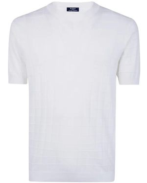 Barba Napoli Waffle-Knit T-Shirt - White