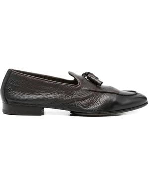 Doucal's Tassel Leather Loafers - Grey