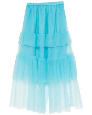 Cynthia Rowley Odette Tulle Skirt - Blue