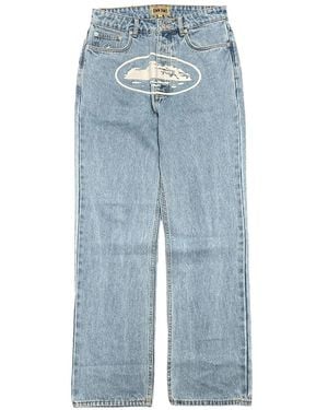 corteiz Vaqueros Island Estilo Baggy - Azul