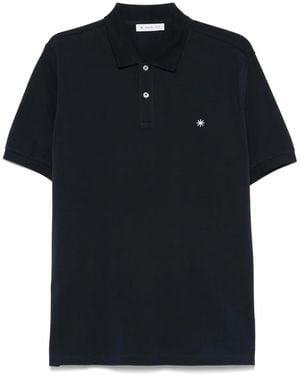 Manuel Ritz Logo-Embroidered Polo Shirt - Black