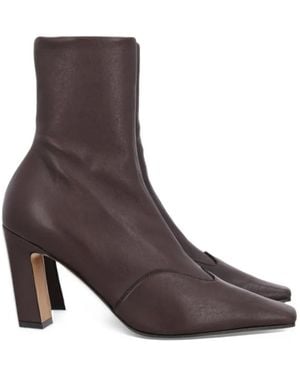 KHAITE Nevada Stretch High Boots - Brown