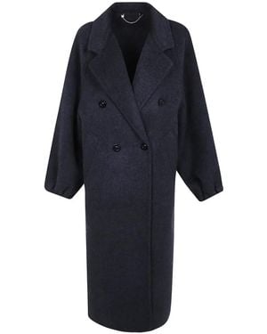 GIOVANNI PARIS Doppelreihiger Manola Mantel - Blau