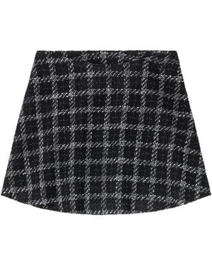 DIESEL O-Gracy Checked Skirt - Black