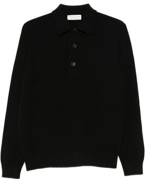 FILIPPO DE LAURENTIIS Buttoned Wool Jumper - Black