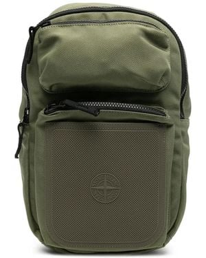 Stone Island Sac À Dos À Patch Logo - Vert