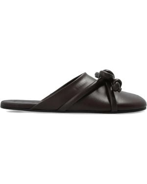 Loewe Flamengo Knot Mules - Black