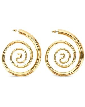 Panconesi Orecchini A Cerchio Spiral Serpent - Metallizzato