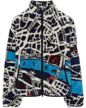 Burberry London Map Fleece Jacket - Multicolor