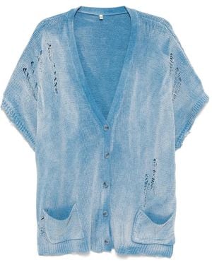 R13 Gestrickte Weste - Blau