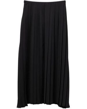 Junya Watanabe Pleated Midi Skirt - Black