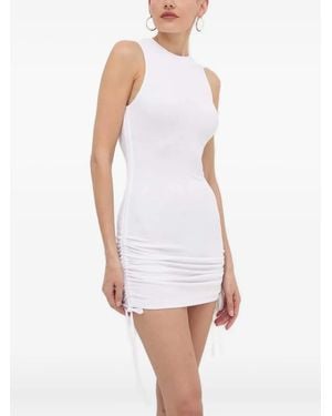 La Mania ノースリーブ ミニドレス - ホワイト