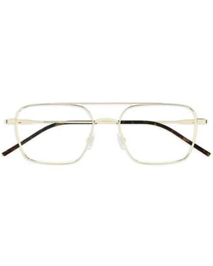 Saint Laurent Gafas Con Montura Estilo Piloto - Metálico