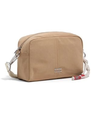 Bimba Y Lola Zip Satchel Bag - Natural