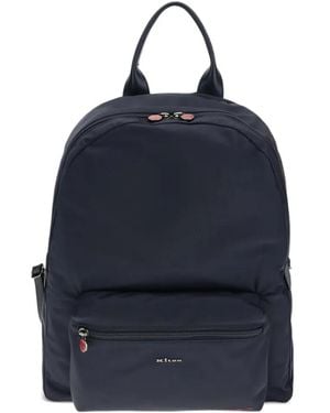 Kiton Zip-Pocket Backpack - Blue