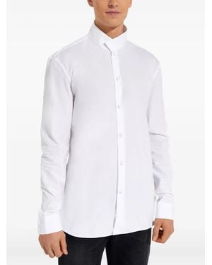 Balmain Stand-Collar Shirt - White
