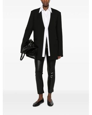Sacai Paneled Slim-Fit Pants - Black