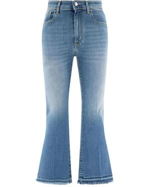 Jacob Cohen Embroidered Flare Jeans - Blue