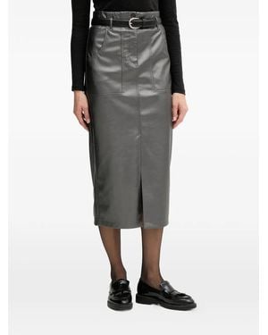 MARC AUREL Pocket Midi Skirt - Black