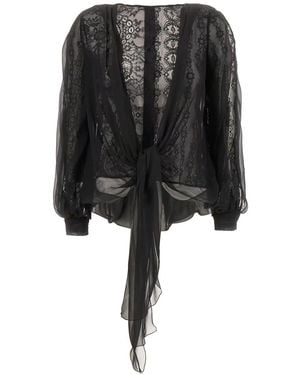 Alberta Ferretti Silk Blouse - Black