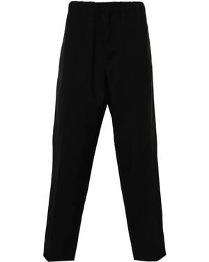 Jil Sander Elasticated-Waist Trousers - Black