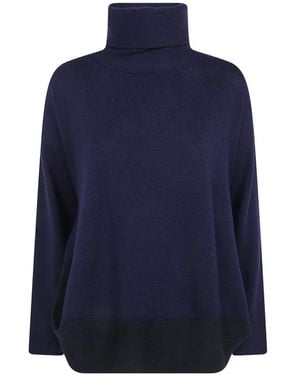 Pierantoniogaspari Roll-Neck Wool Jumper - Blue