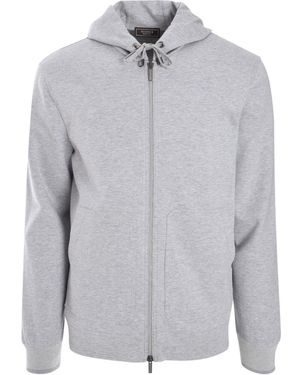 Peserico Zip-up Hoodie - Grey