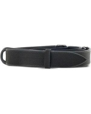 Orciani Nobuckle Bull Soft Gürtel Mit Laser-Lochmuster - Weiß