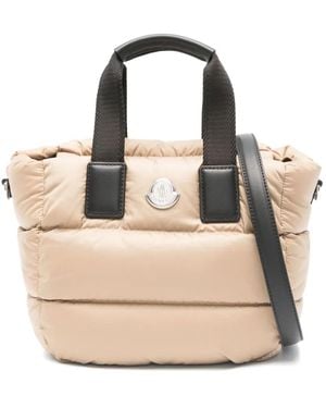 Moncler Doudoune Leather Mini Tote Bag in Black | Lyst Moncler Doudoune Leather Mini Tote Bag in Black | Lyst