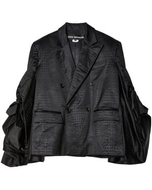 Junya Watanabe Sleeveless Oversized Jacket - Black