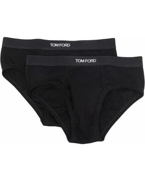 Tom Ford トム・フォード ロゴ ブリーフ セット - ブラック