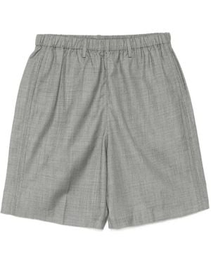 JNBY Twill-Weave Tailored Shorts - Gray