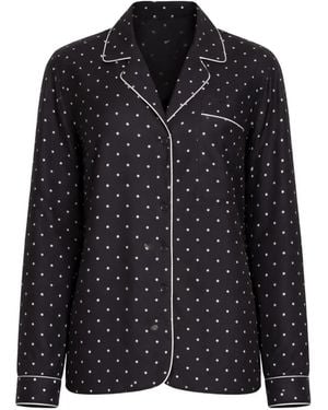 Elie Saab Polka Dot Shirt - Black